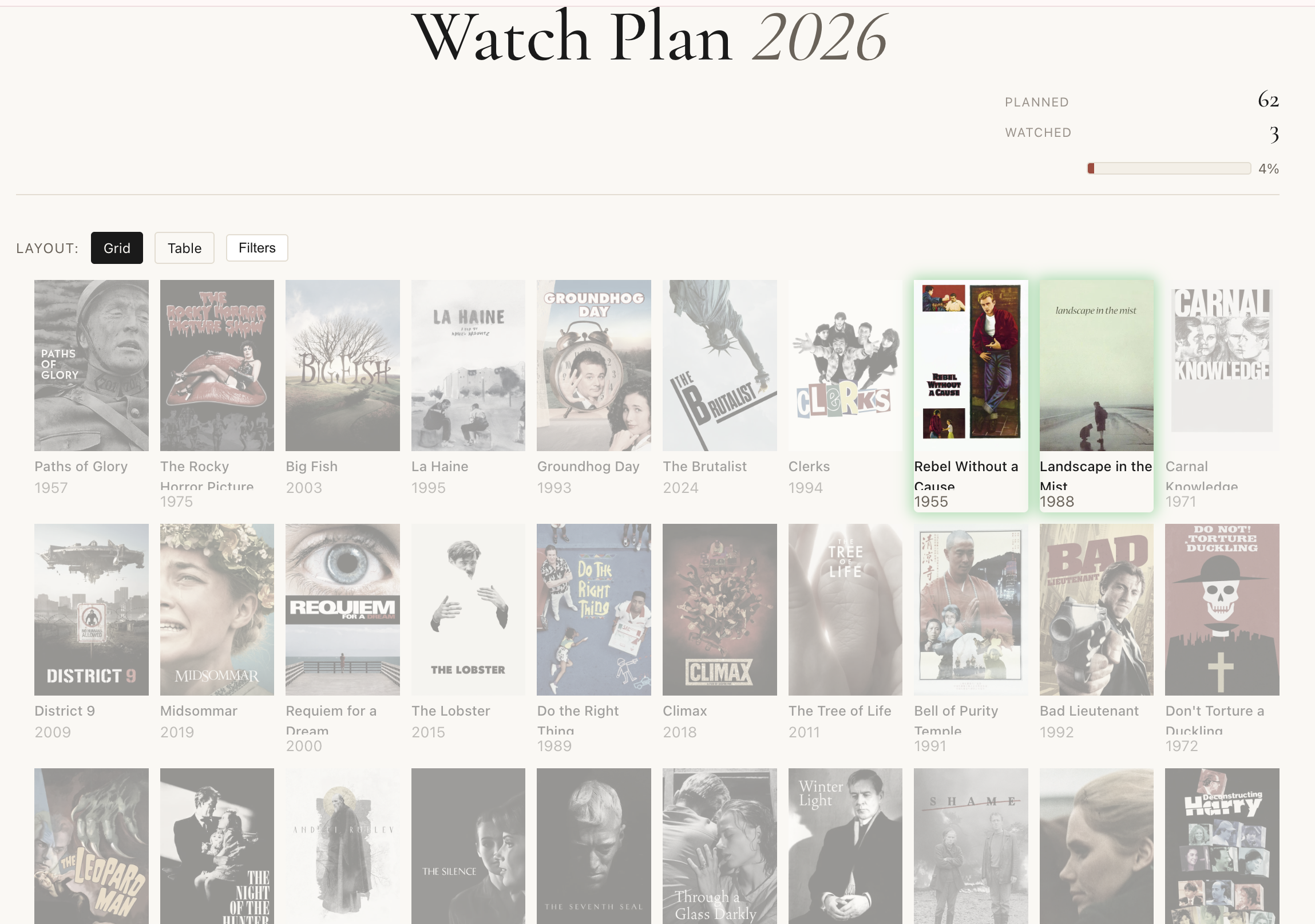 Watch Plan screenshot